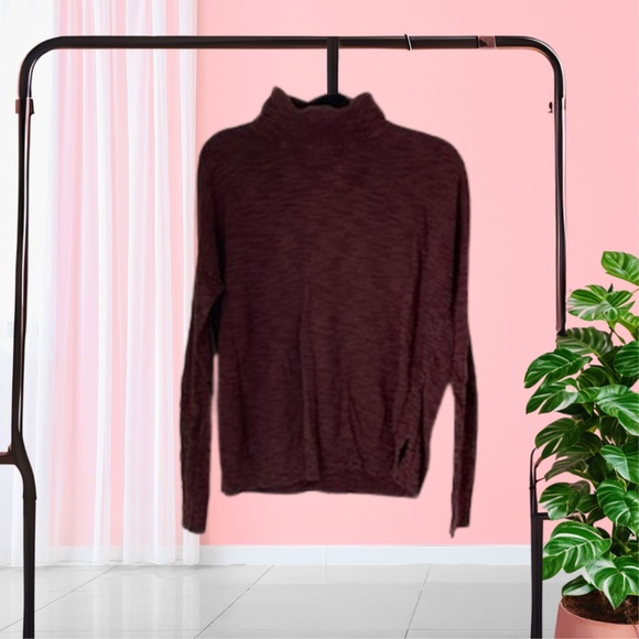 Sonoma Burgundy Turtleneck Sweater - Size Small - Picture 2 of 6